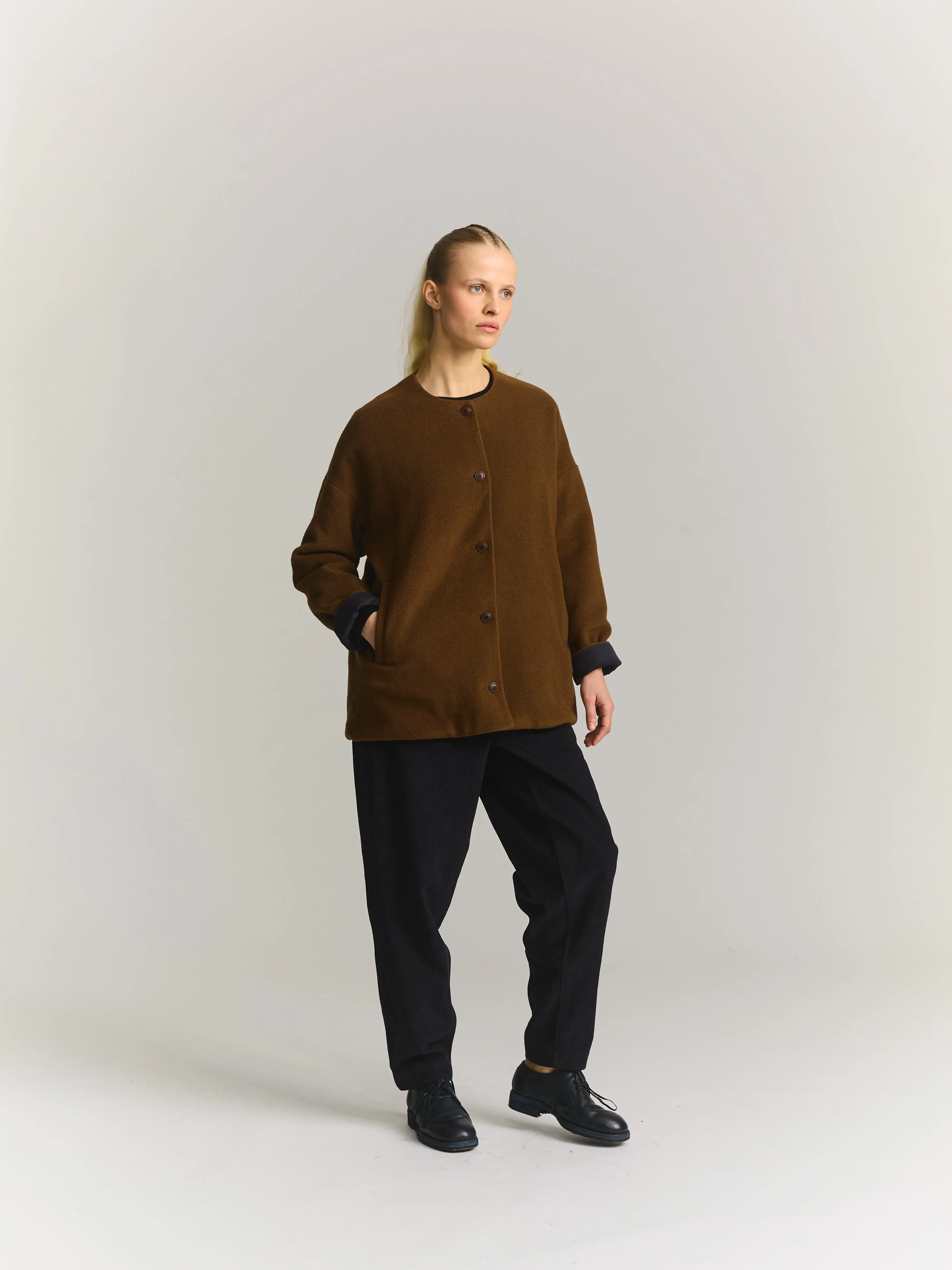 JULIA JACKET - KASPER - FUDGE