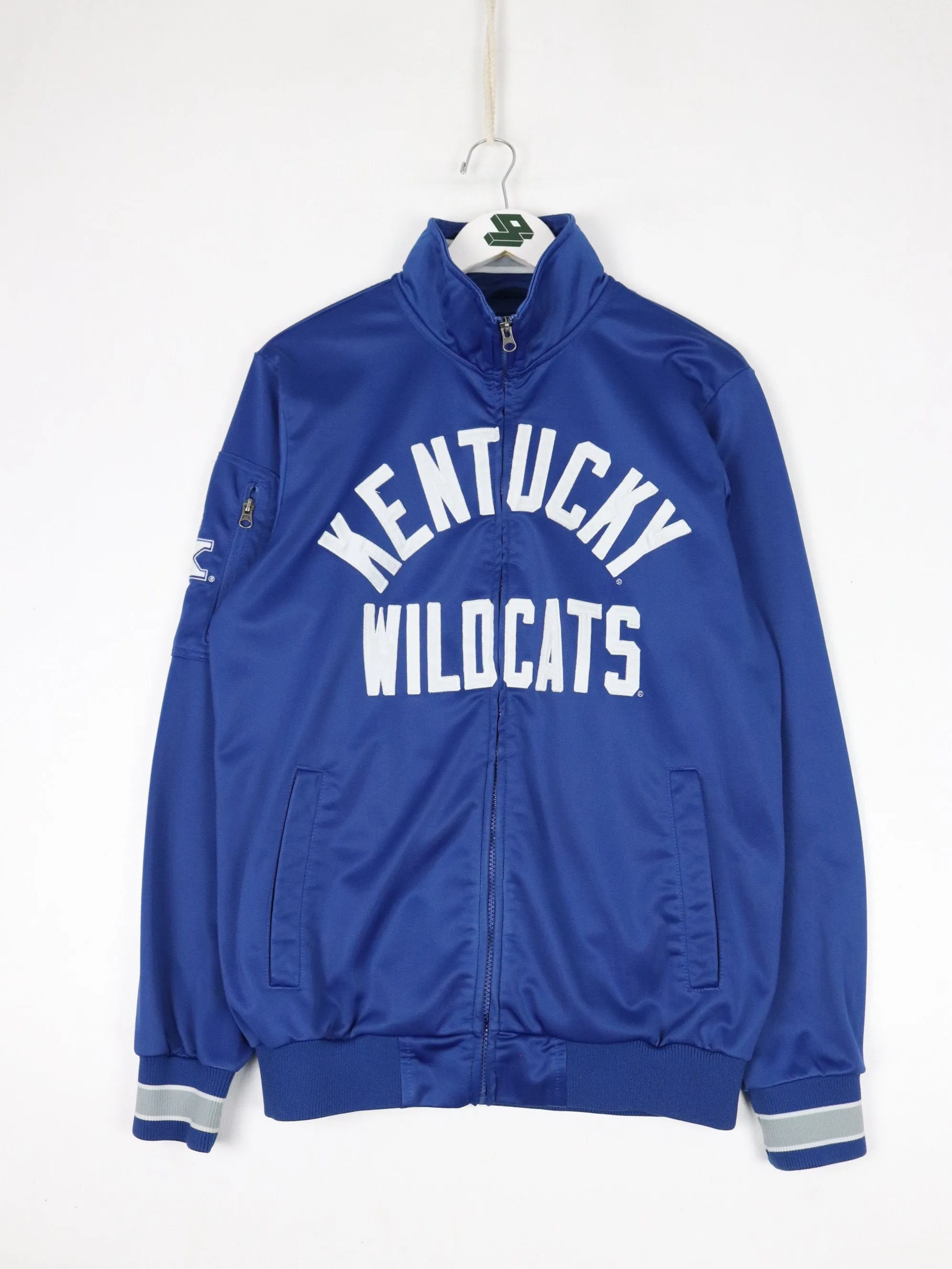 Kentucky Wildcats Track Jacket Mens Medium Blue College Full Zip
