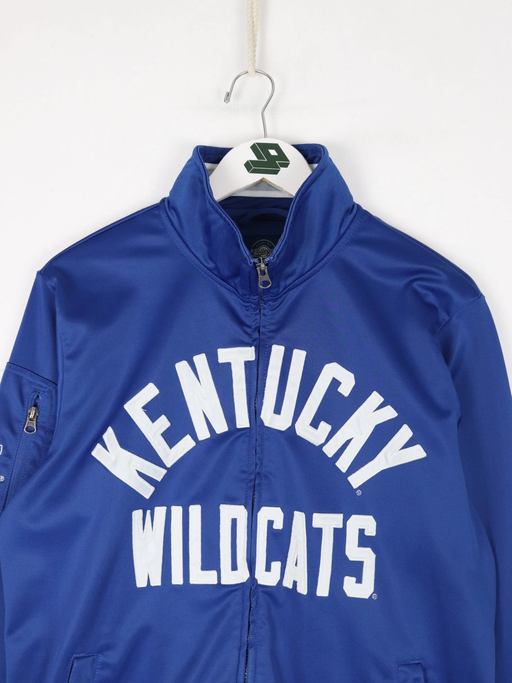 Kentucky Wildcats Track Jacket Mens Medium Blue College Full Zip