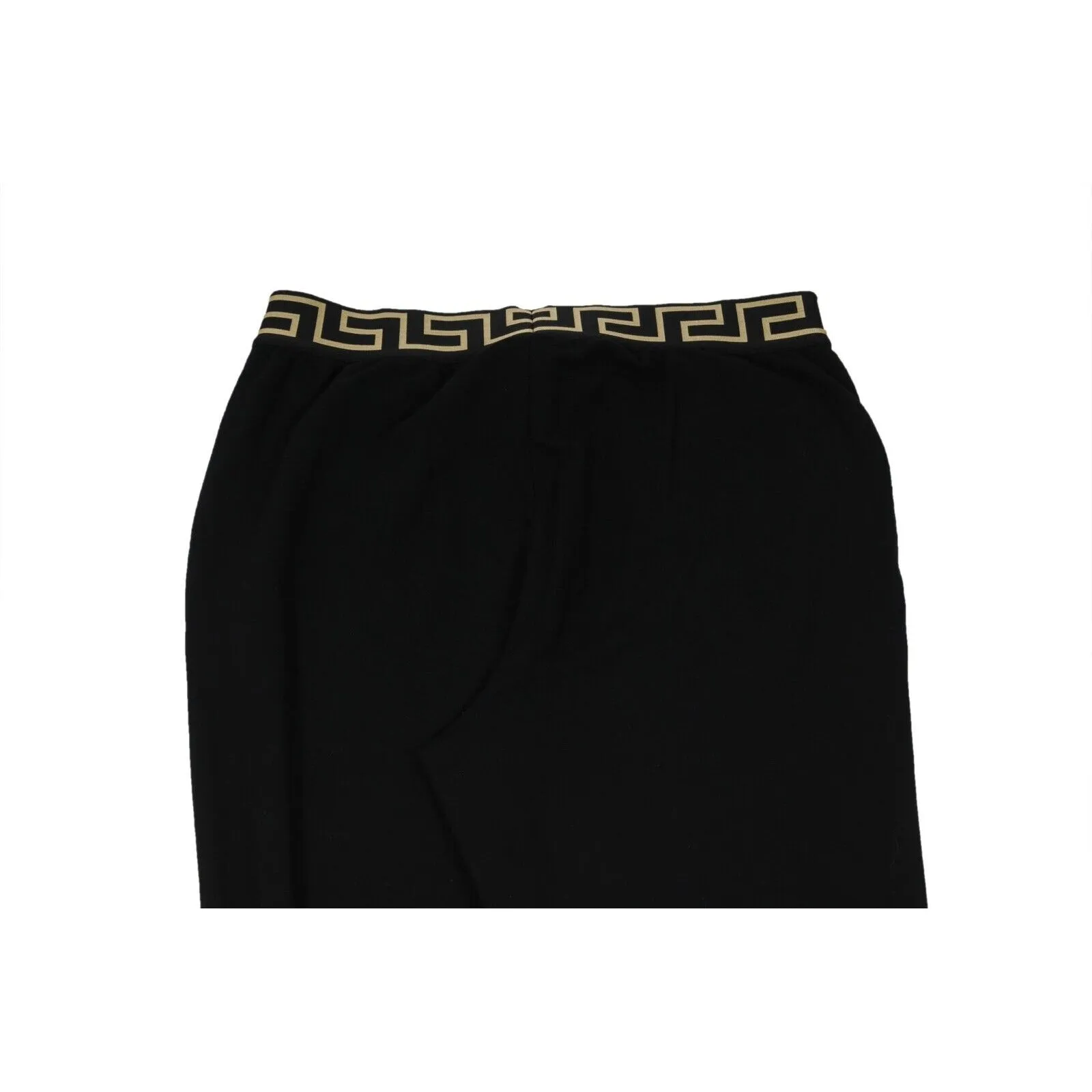 Long Johns Size US XL 6 Black Gold Greca Logo Border