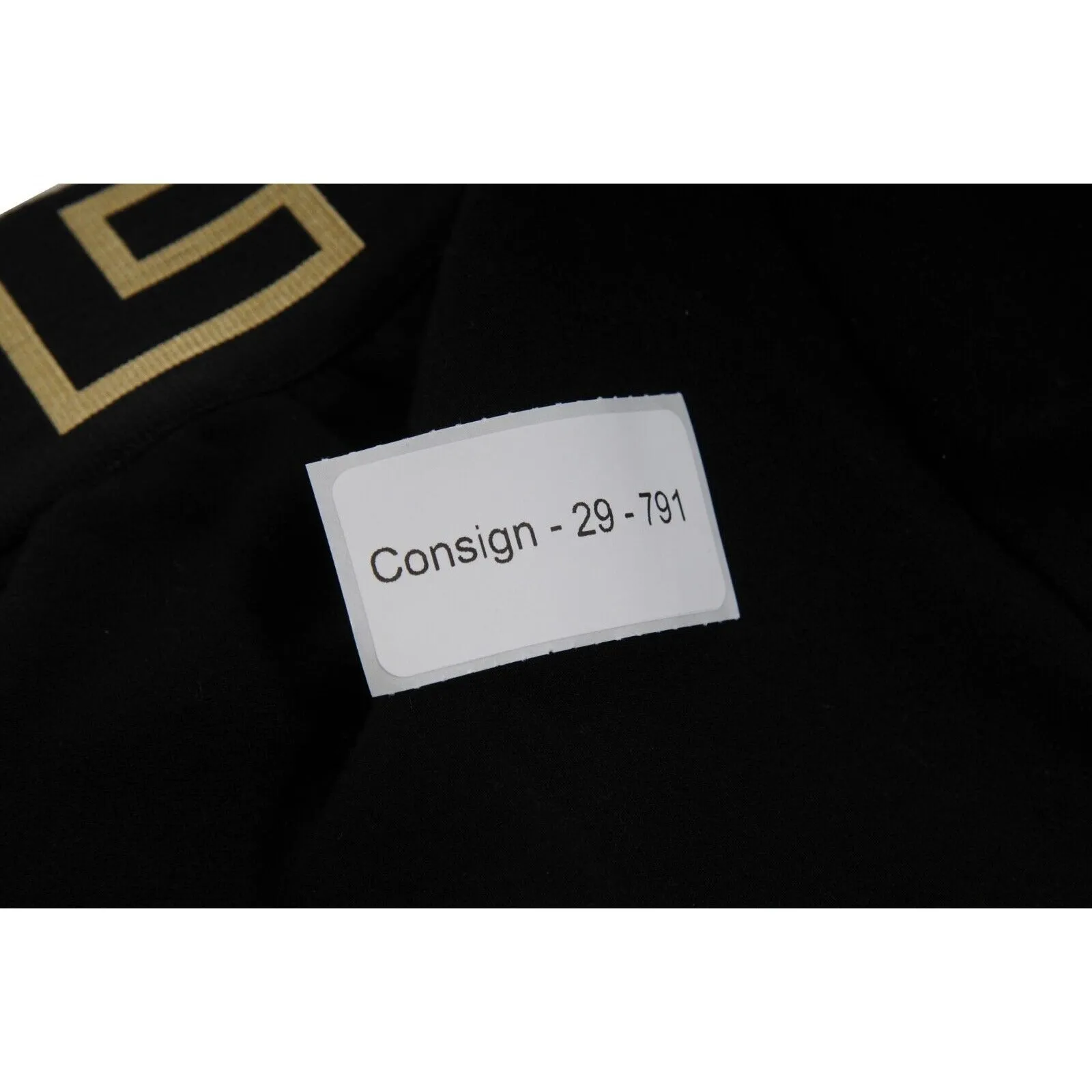 Long Johns Size US XL 6 Black Gold Greca Logo Border