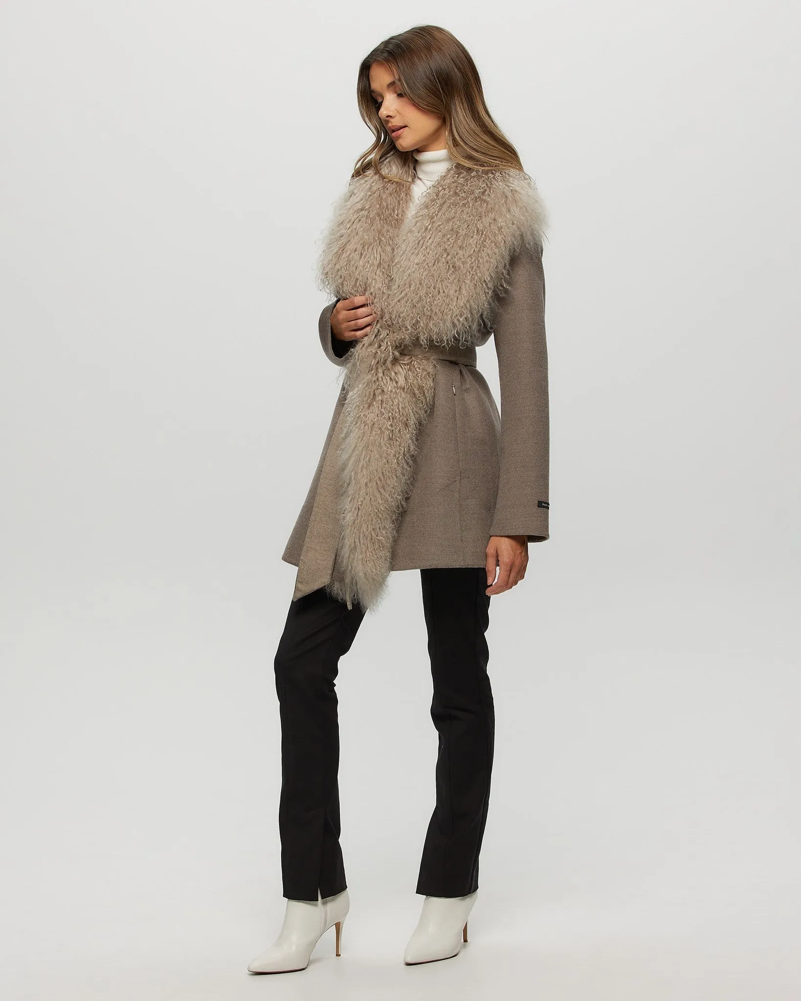 Loro Piana Cashmere & Wool Jacket with Select Lamb Trim