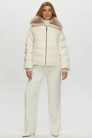 Loro Piana Cashmere Down Jacket with Select Cashmere Goat Collar