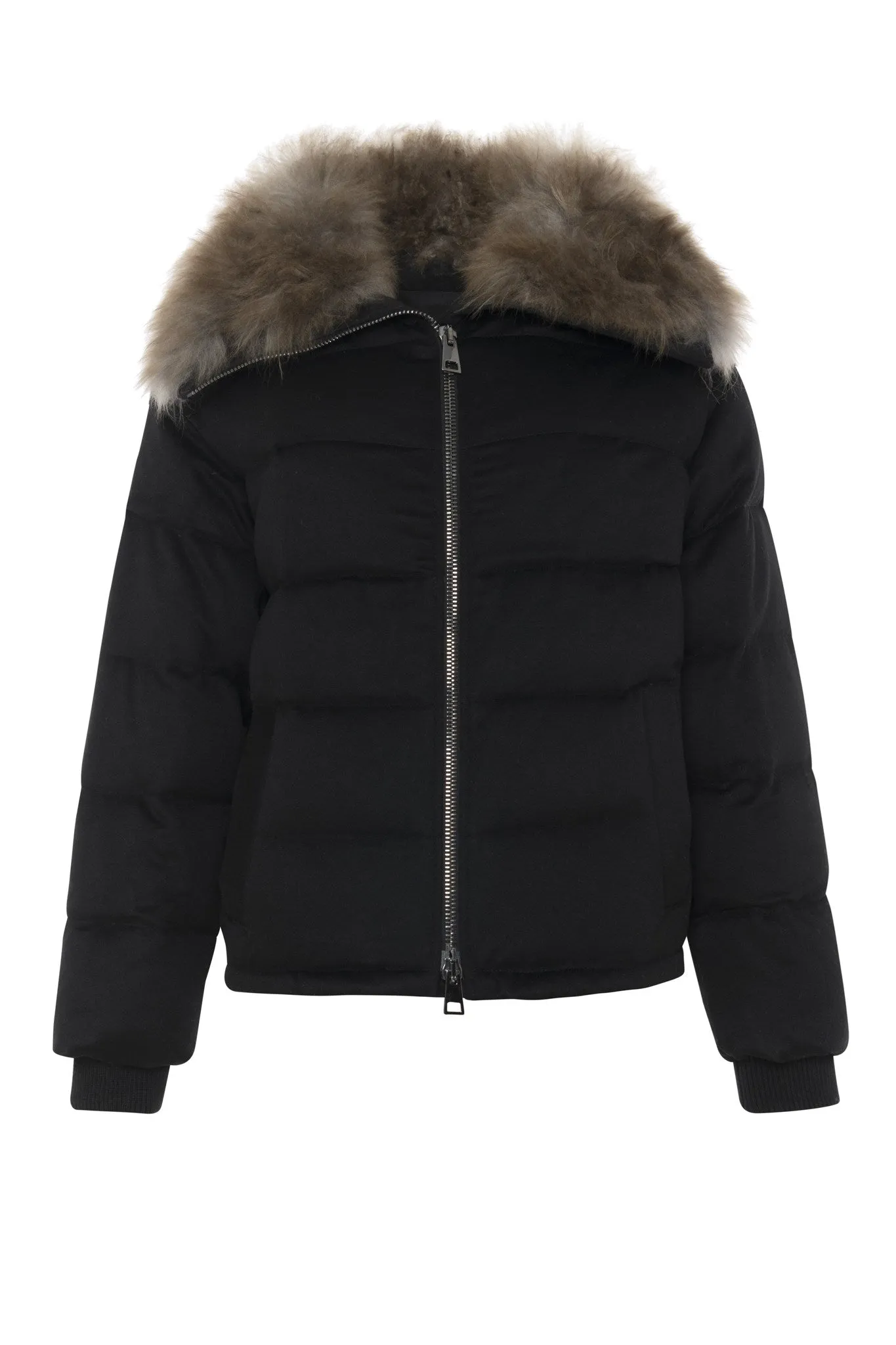 Loro Piana Cashmere Down Jacket with Select Cashmere Goat Collar