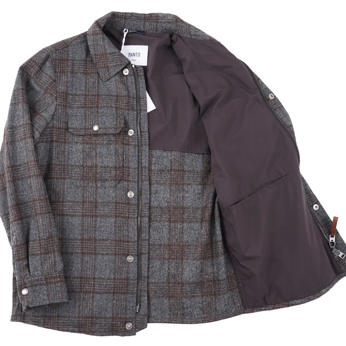 Manto Flannel Cashmere-Alpaca Jacket