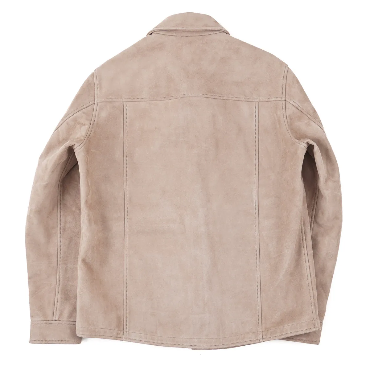 Maurizio Baldassari Cashmere-Lined Suede Jacket