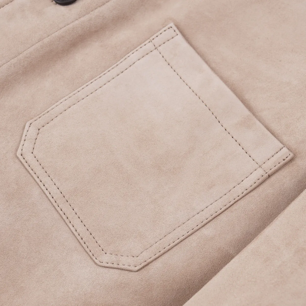 Maurizio Baldassari Cashmere-Lined Suede Jacket