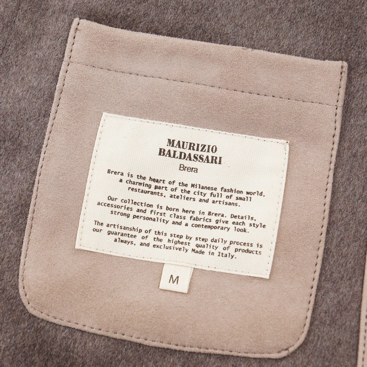 Maurizio Baldassari Cashmere-Lined Suede Jacket