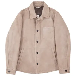 Maurizio Baldassari Cashmere-Lined Suede Jacket