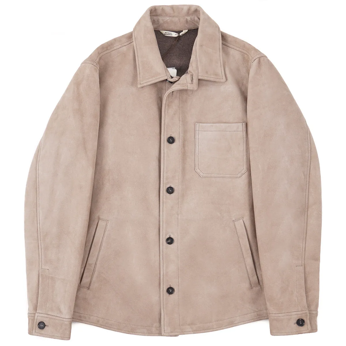Maurizio Baldassari Cashmere-Lined Suede Jacket