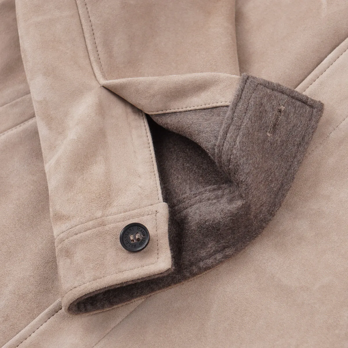 Maurizio Baldassari Cashmere-Lined Suede Jacket