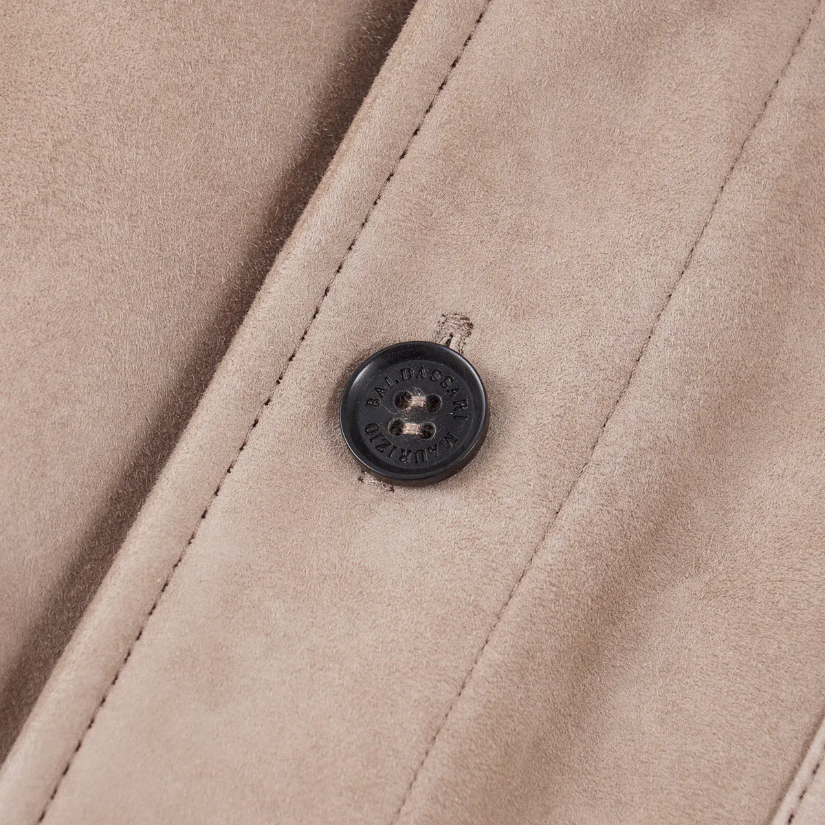 Maurizio Baldassari Cashmere-Lined Suede Jacket