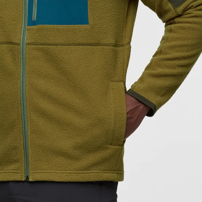 Men's Abrazo Hooded Full-Zip Fleece Jacket - Woods/Live Oak
