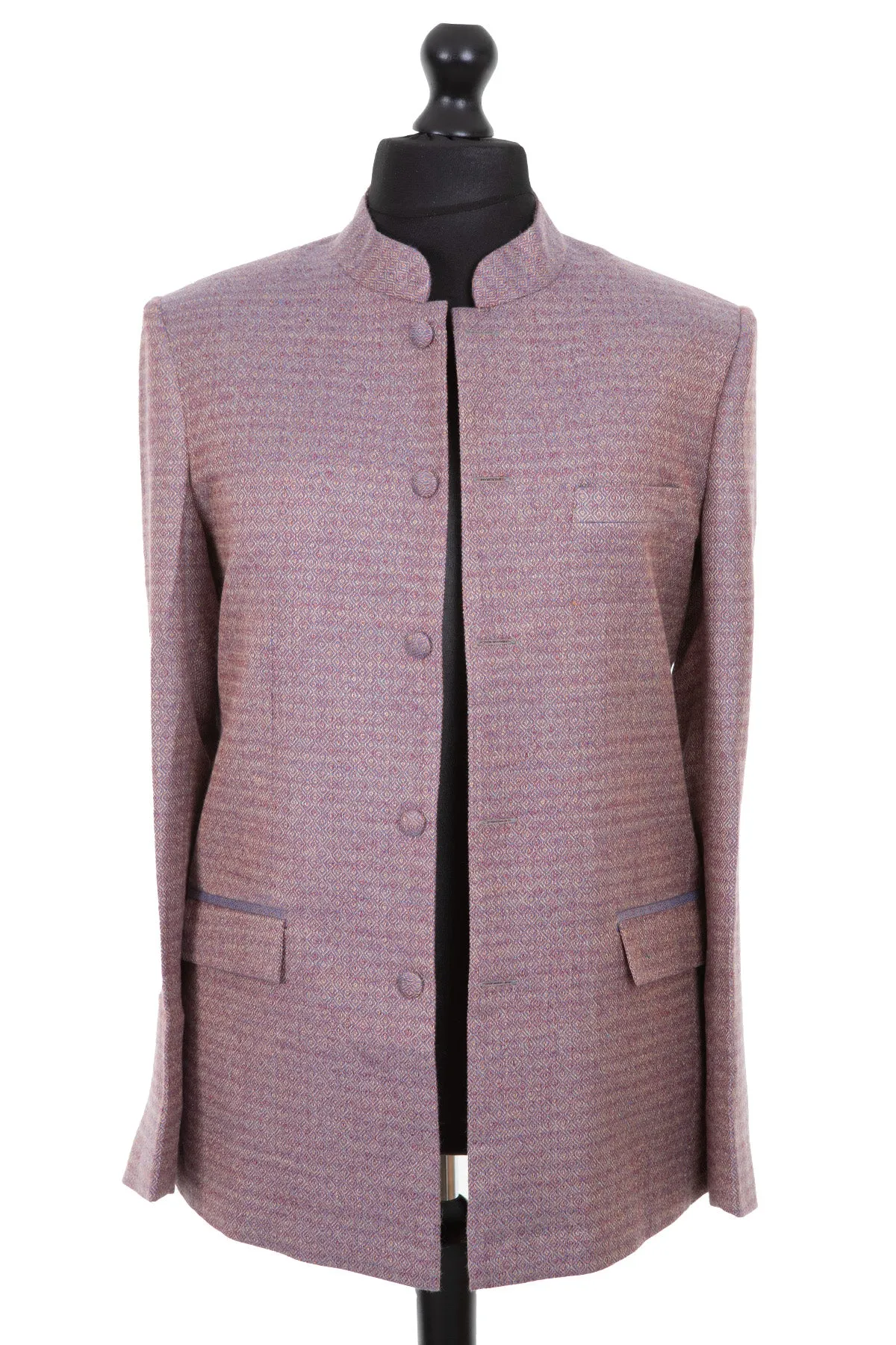 Mens Nehru Jacket in Copper Rose