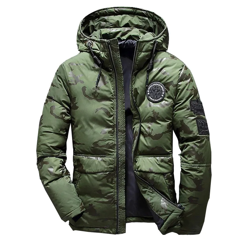 Men's Winter Hooded Outdoor Track Jacket