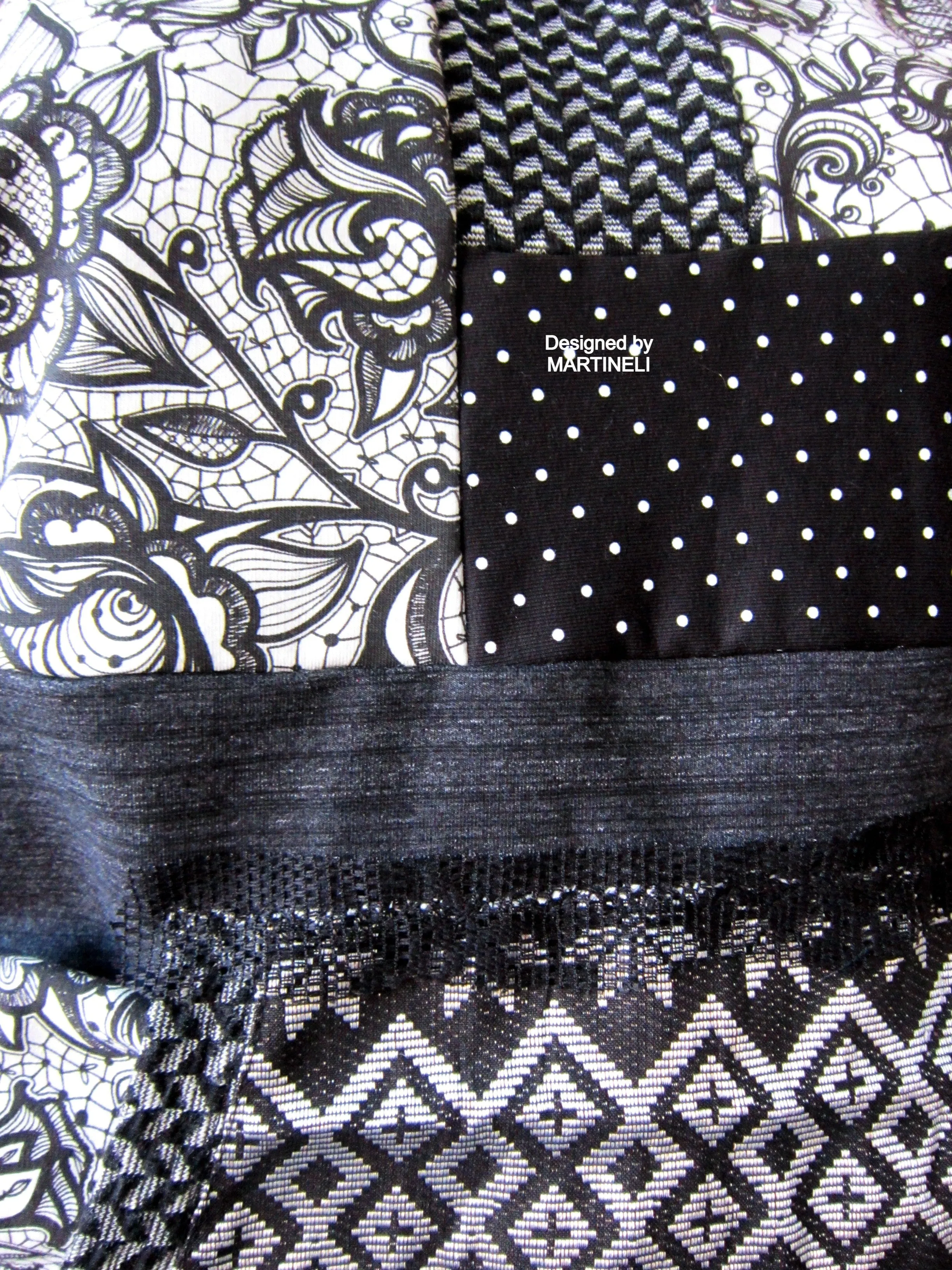 M/L Gray Boho Hoodie,Patchwork Hoodie for Women