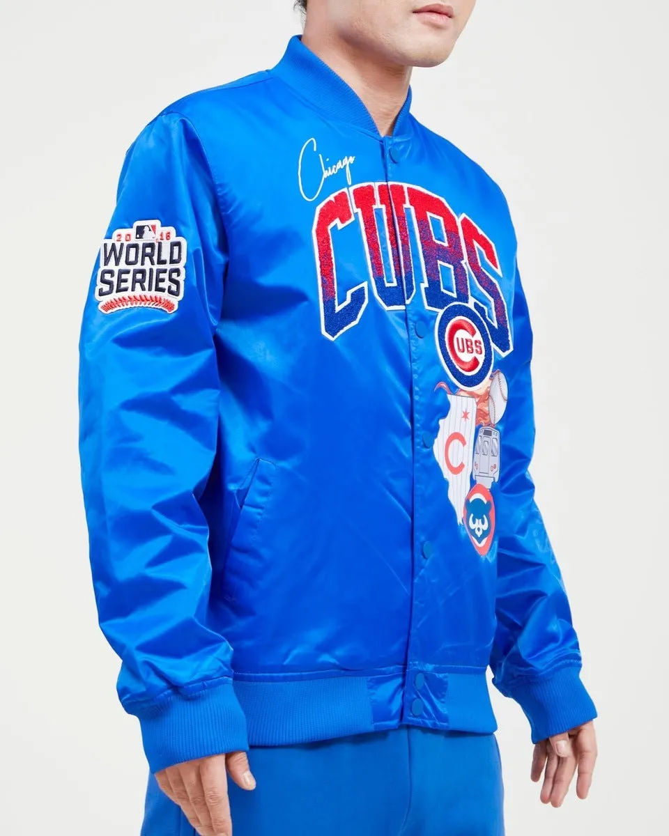 MLB CHICAGO CUBS HOMETOWN MEN'S TRACK JACKET (ROYAL BLUE)