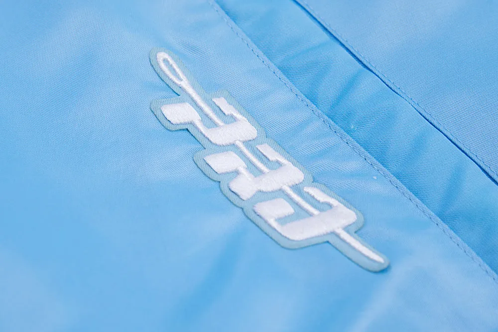 MLB CHICAGO WHITE SOX RETRO CLASSIC MEN'S RIB SATIN JACKET (UNIVERSITY BLUE)