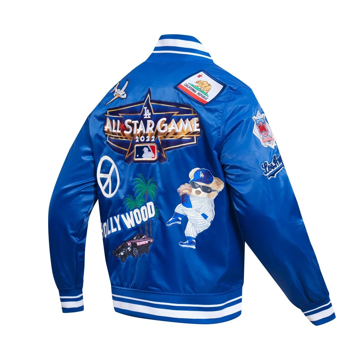 MLB LOS ANGELES DODGERS ALL STAR MEN'S TRACK JACKET (DODGER BLUE/WHITE)