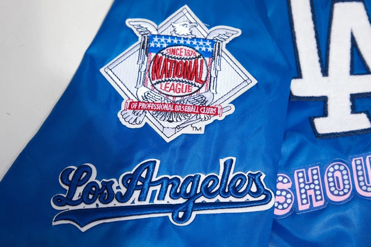 MLB LOS ANGELES DODGERS ALL STAR MEN'S TRACK JACKET (DODGER BLUE/WHITE)