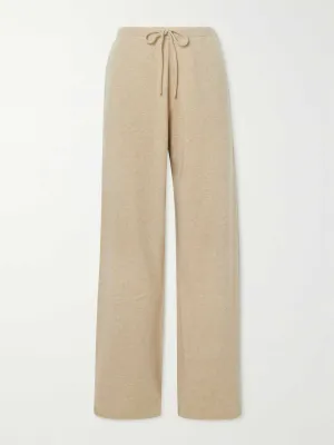 N°142 Run cashmere-blend track pants