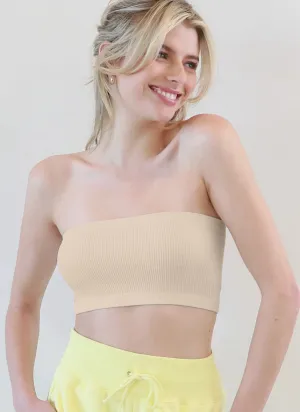 nb ribbed bandeau top