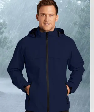 NEW Men's Packable, Hooded Waterproof Rain - 3 Colors Available, Size XS to M