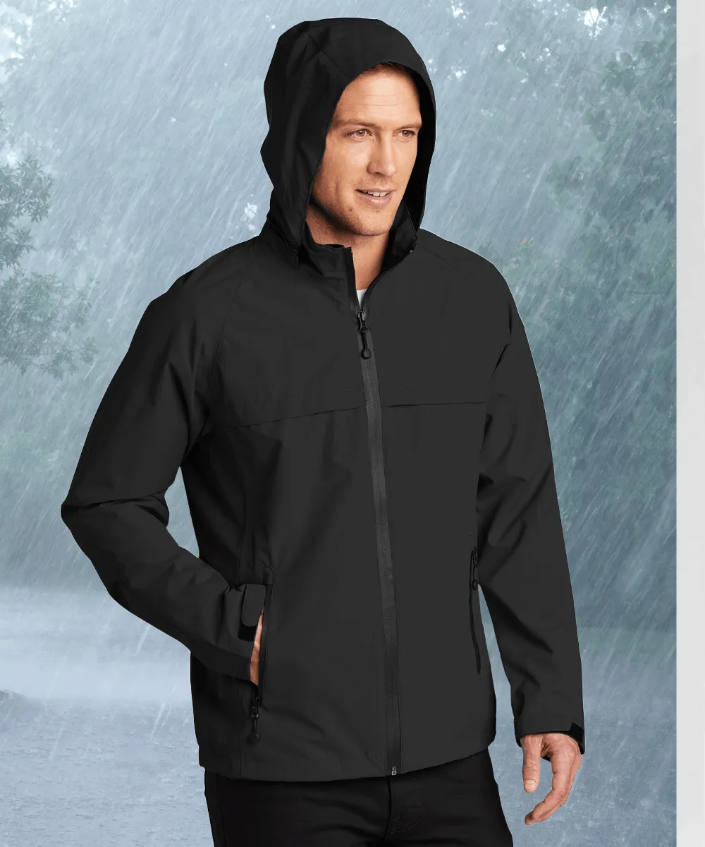 NEW Men's Packable, Hooded Waterproof Rain - 3 Colors Available, Size XS to M