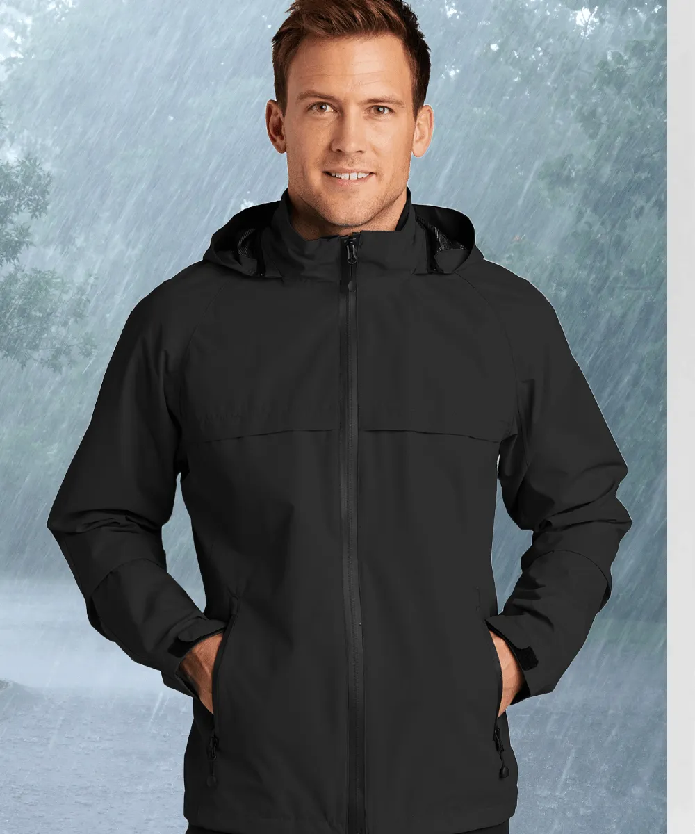 NEW Men's Packable, Hooded Waterproof Rain - 3 Colors Available, Size XS to M