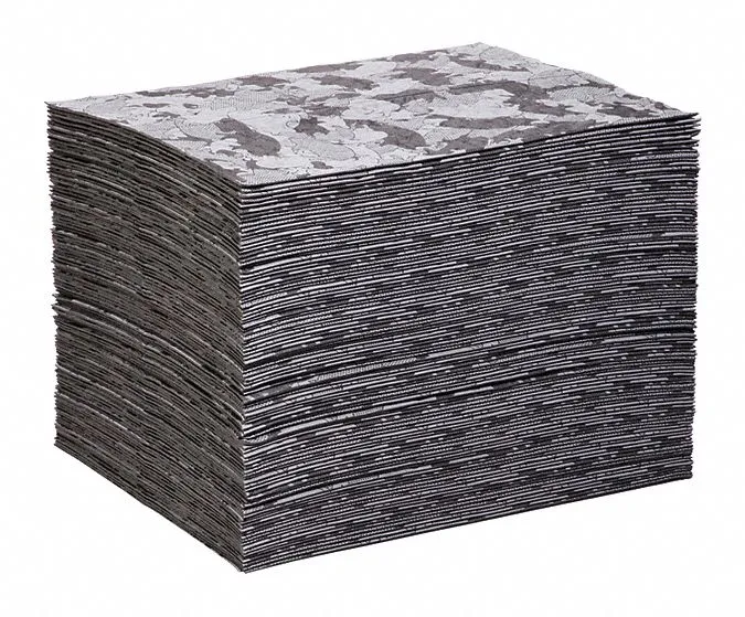 New Pig 20 in Absorbent Pad, Fluids Absorbed: Universal, Heavy, 26.1 gal, 100 PK - MAT117