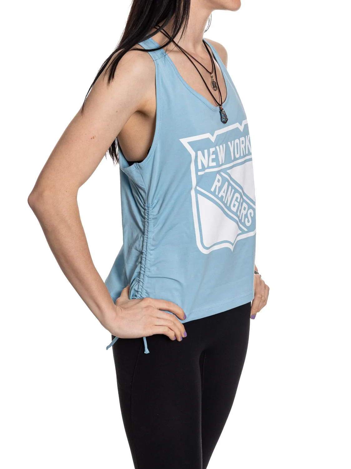 New York Rangers Women's Adjustable Jersey Knit Tank Top