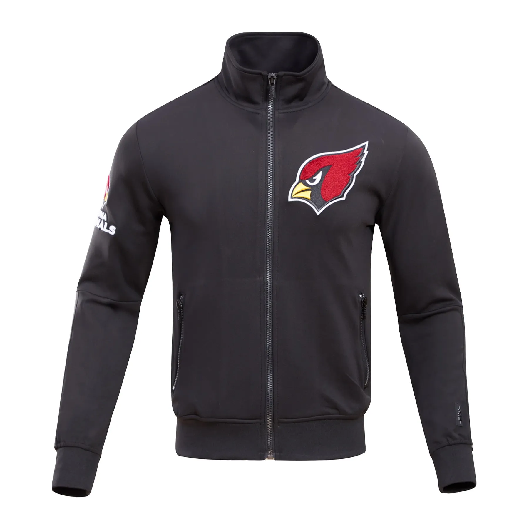 NFL ARIZONA CARDNIALS CLASSIC MEN'S TRACK JACKET (BLACK)