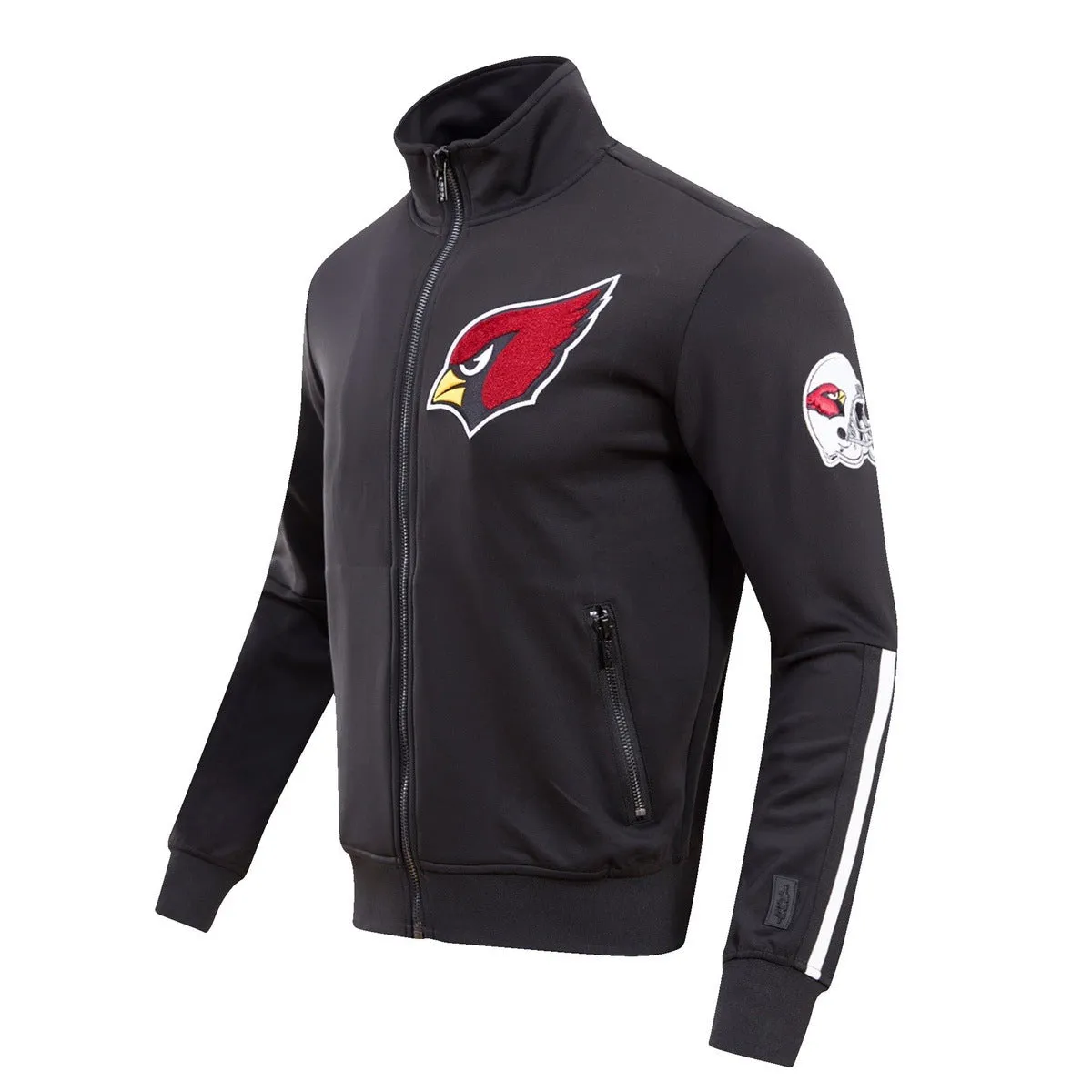 NFL ARIZONA CARDNIALS CLASSIC MEN'S TRACK JACKET (BLACK)