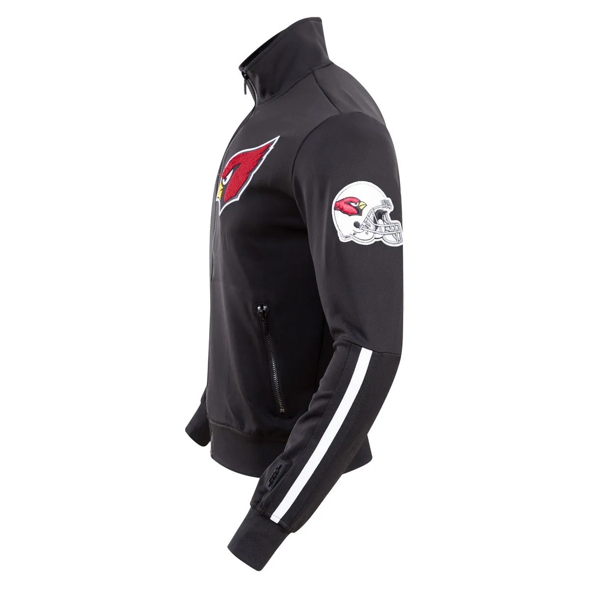 NFL ARIZONA CARDNIALS CLASSIC MEN'S TRACK JACKET (BLACK)