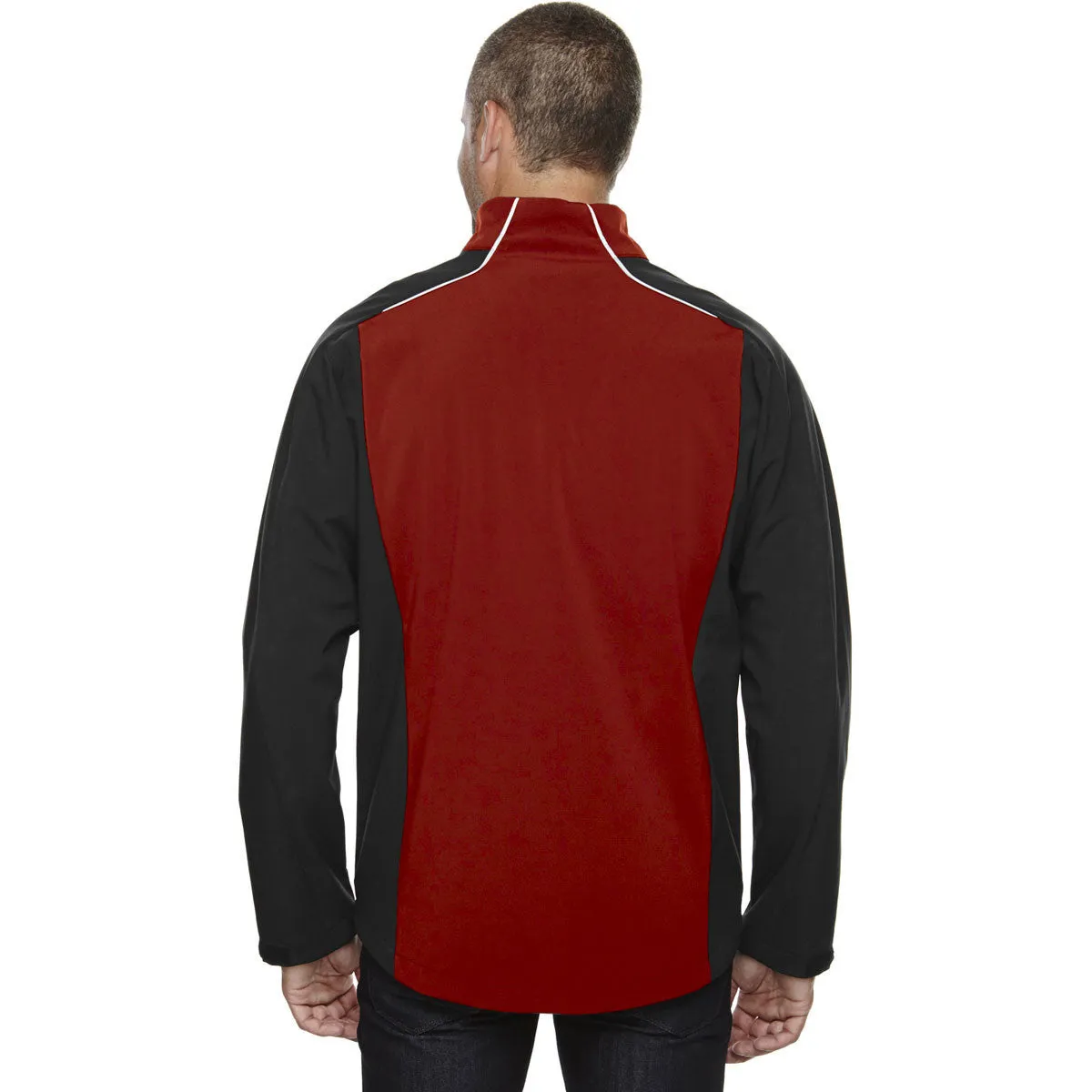 North End Men's Classic Red Terrain Colorblock with Embossed Print