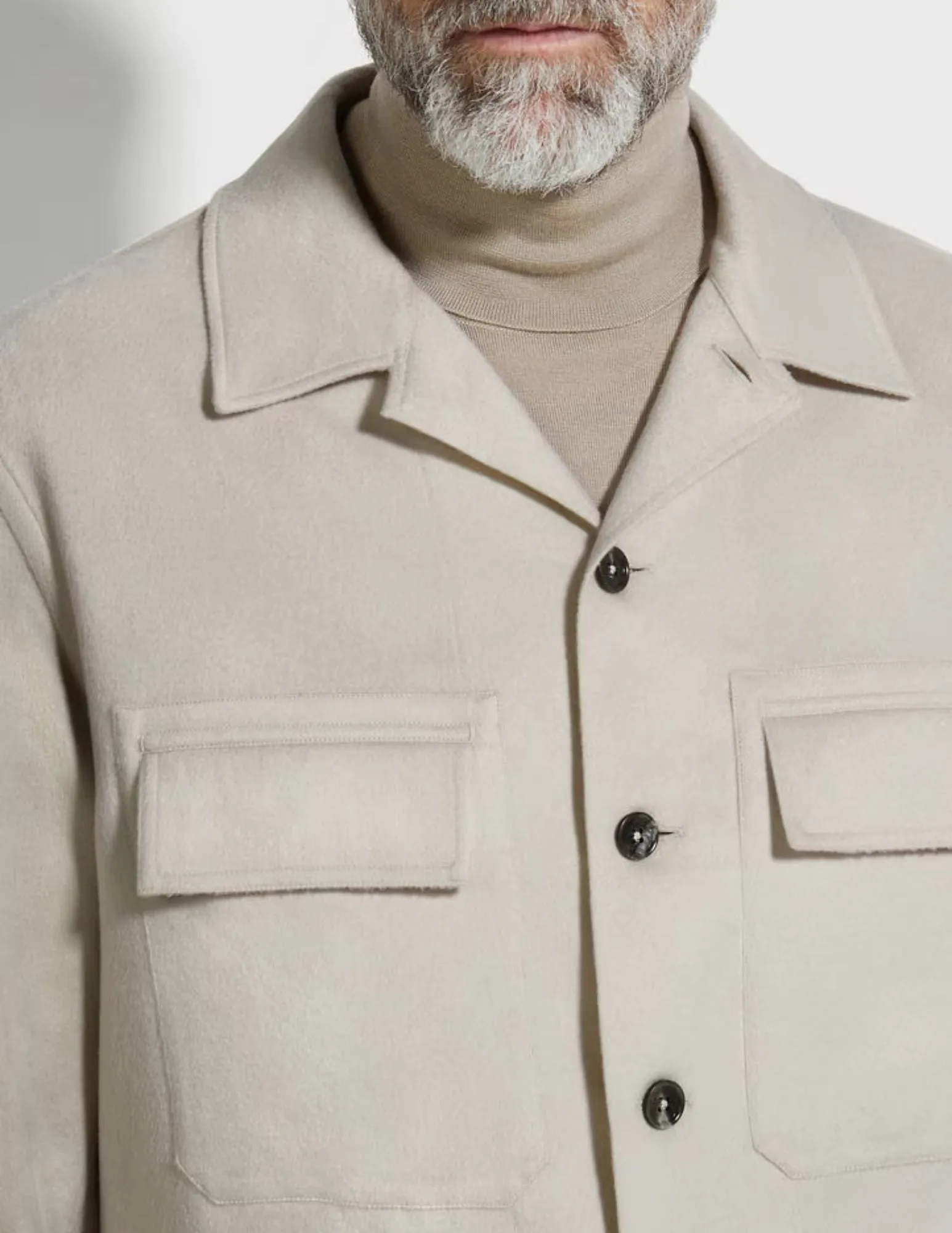 Oasi Cashmere Alba Overshirt | White