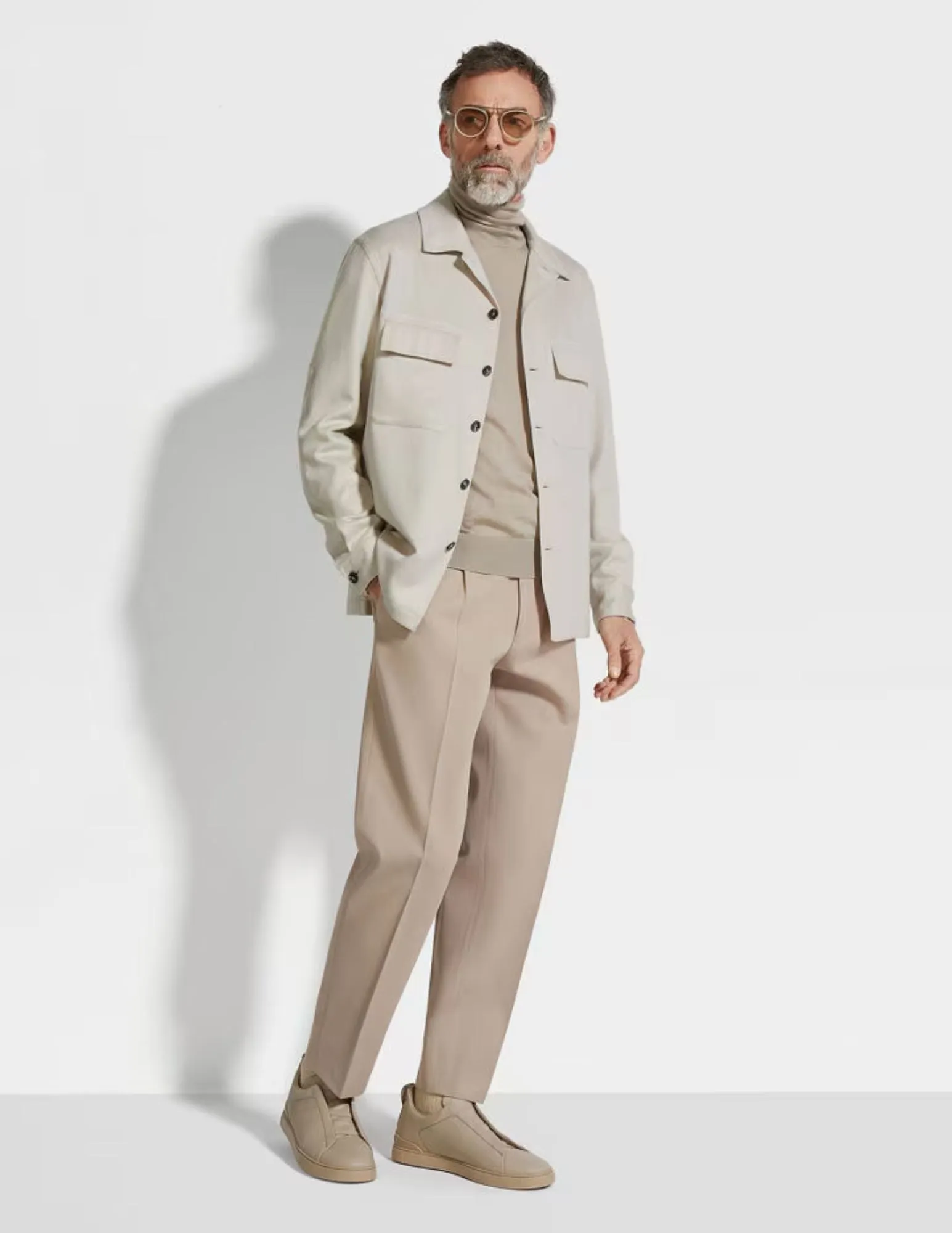 Oasi Cashmere Alba Overshirt | White