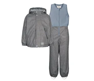 Obo Set, Rainwear set - Espresso Check