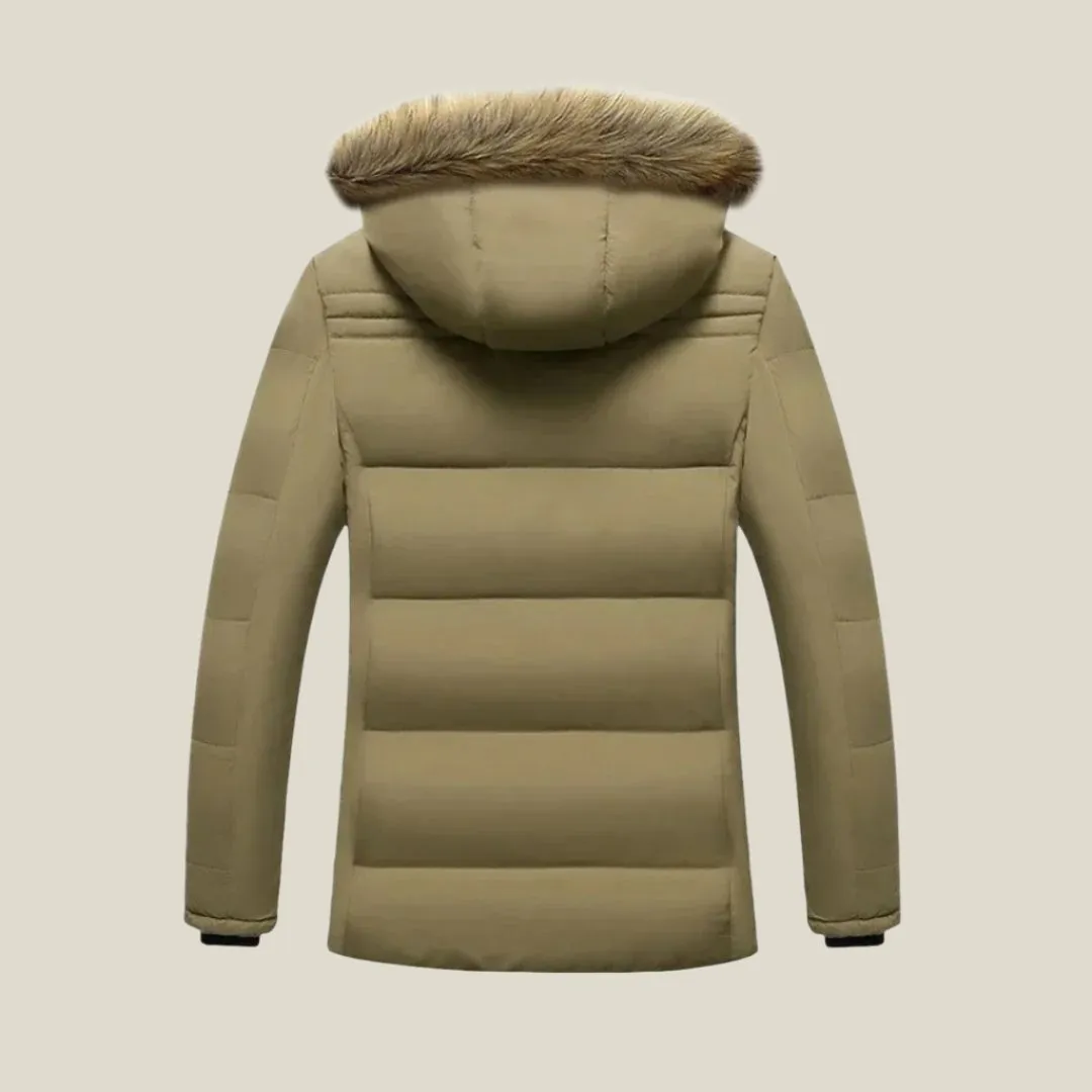 Olaf&Dave Parka | Lange waterdichte winterjas voor heren met extra fleece voering
