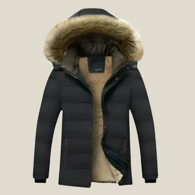 Olaf&Dave Parka | Lange waterdichte winterjas voor heren met extra fleece voering