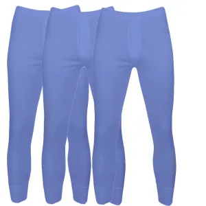 Pack of 4 Mens Thermal long johns Underwear Brushed Inside Blue Free Post S - XXL (XXLarge)