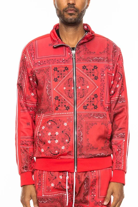 Paisley Bandana Track Jacket