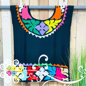 Pajaros Embroider Top - Blusa Doble Bordado
