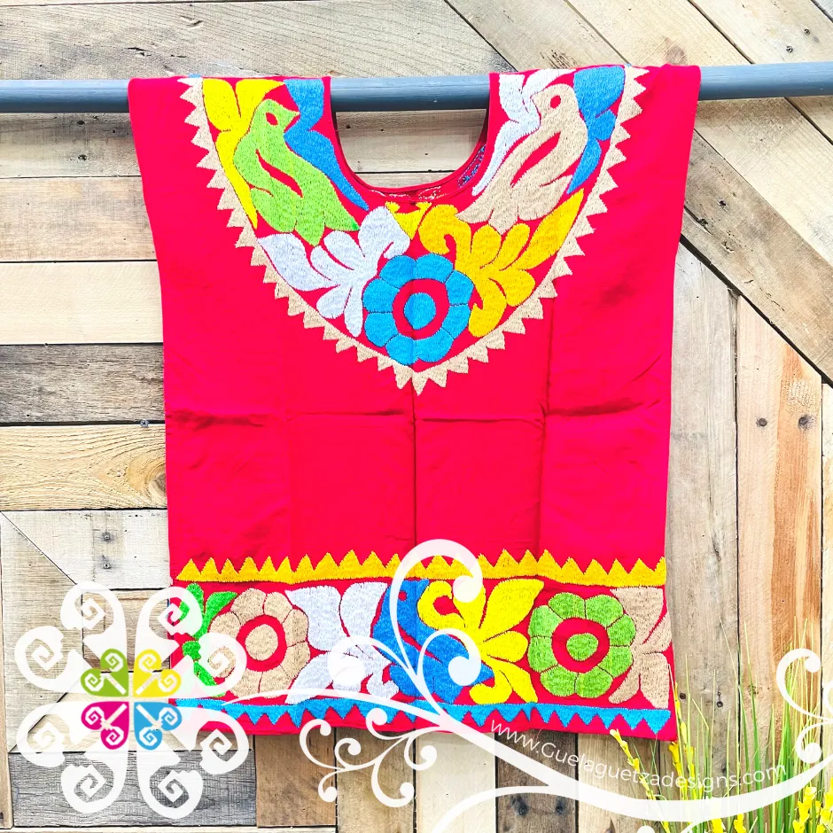 Pajaros Embroider Top - Blusa Doble Bordado