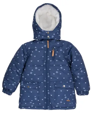 Parka Rommie Niño Azul piedra Black and Blue