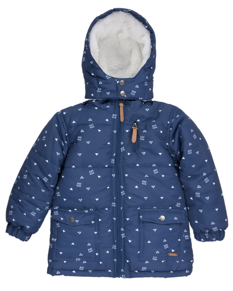 Parka Rommie Niño Azul piedra Black and Blue