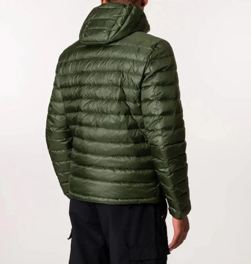 Paul & Shark Ultralight Down Jacket with Detachable Hood | Military Green