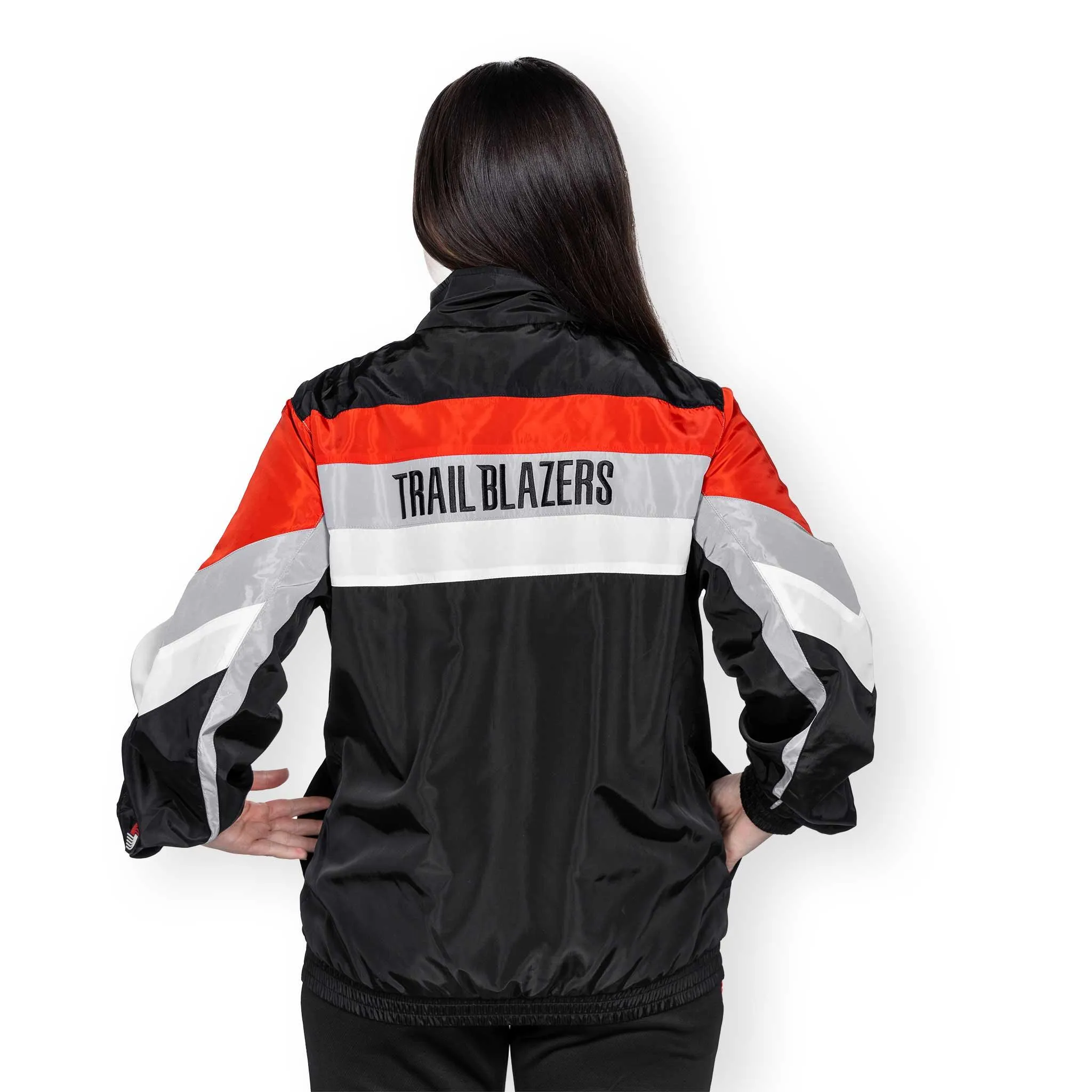 Portland Trail Blazers Wild Collective Striped Track Jacket