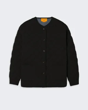 Quilted Liner Jacket - Black
