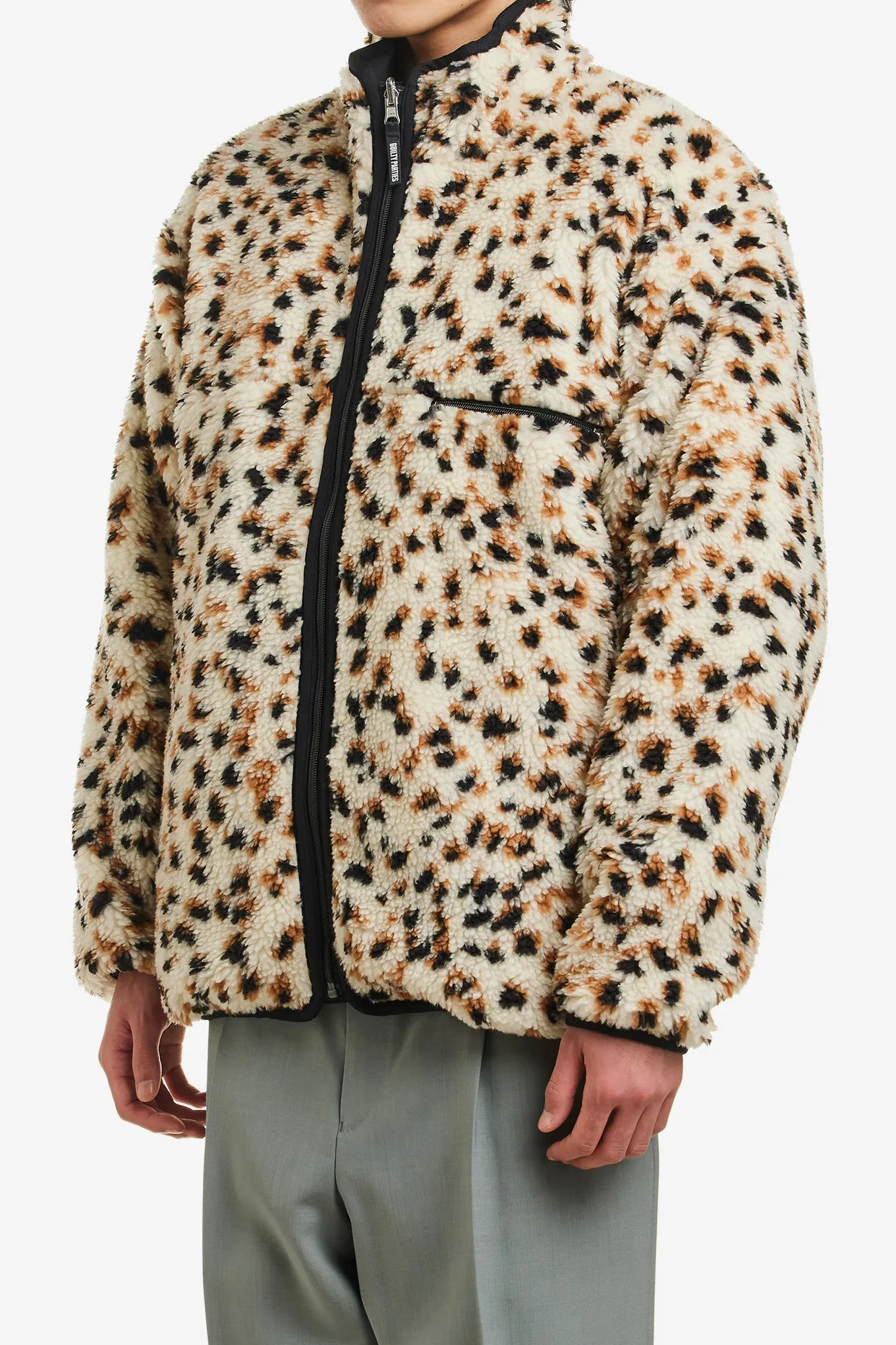 REVERSIBLE LEOPARD BOA JACKET